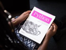 Código de programación Python en pantalla