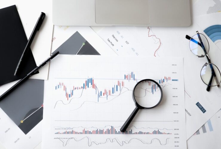 Gráficos de inversión en pantalla