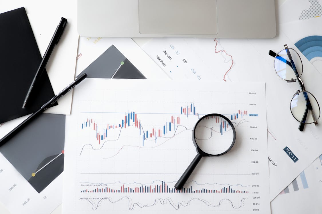 Gráficos de inversión en pantalla